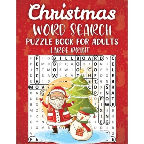 Christmas Word Search Puzzle For Adults Large Print: Christmas Word Search Books for Adults Large Pr... Paperback, Independently Published, English, 9798583195015