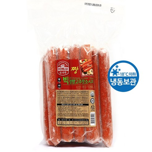 푸드올마켓_ 도나우짱 빅청량고추맛소시지 1.35kg /냉동
