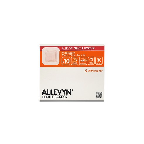 알레빈 젠틀보더 7.5x7.5cm 습윤밴드 폼드레싱, 1개, 10개입