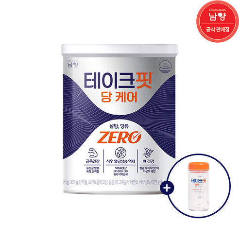 (공식) 테이크핏 당케어 단백질 프로틴 보틀+스푼 증정, 1개, 304g