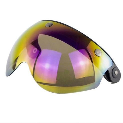 W안경 3 스냅 3/4 헬멧 쉴드 TORC T50 빈티지 모토용 플립 업 힌지 포함, 03 RB