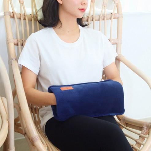 리빙베이 BCO 대형 파우치 충전식 무선 온수 찜질기, 미드나잇 블루