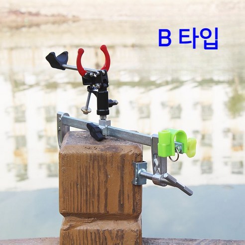 낚시대거치대 바다 민물 양어장 원투 방파제 좌대 선상낚시 릴 받침대, E 타입