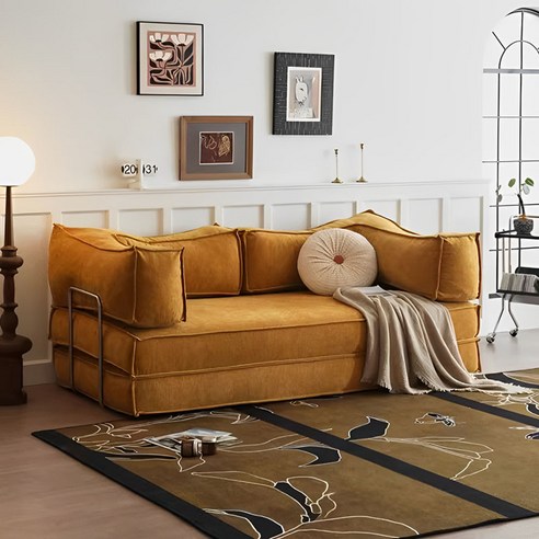 좁은 공간, 답답함은 이제 그만! 접이식 패브릭 소파침대로 공간 활용 끝판왕!