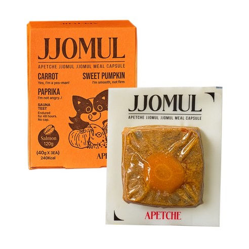 아페체 쪼물쪼물 밀캡슐, 3개, 40g, 연어