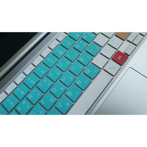 삼성 갤럭시북3 프로 NT960XFG NT960XFT 전용 노트북 키스킨 키보드커버 키보드덮개, 05.문자인쇄_마카롱_(민트), 1개