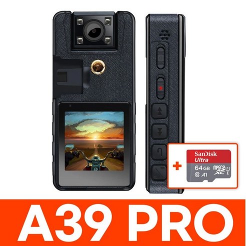 14시간 녹화 A39 PRO 바디캠: 당신의 안전을 지키는 든든한 동반자