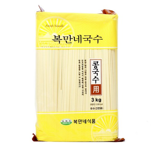 복만네 건콩국수 국수면 6봉(한박스), 3kg, 9박스