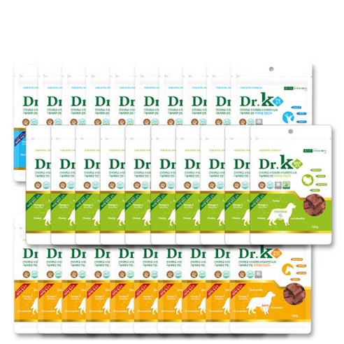 강아지 간식  닥터케이 피부 관절 장건강 저지방 기능성 간식10개묶음 대용량 져키, 10개, 사슴고기+말고기