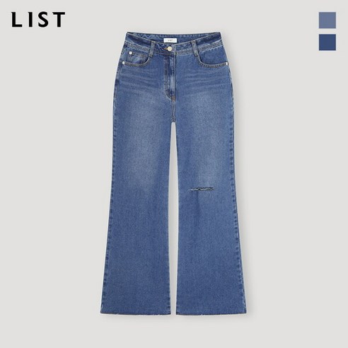 [리스트(LIST)] 컷팅 부츠컷 데님 팬츠_TSMSLN52050