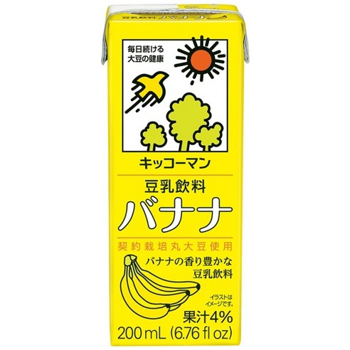 기꼬만 두유 바나나맛 200ml, 200ml, 1개
