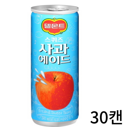 델몬트 스퀴즈 사과 에이드, 240ml, 2700개