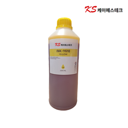 삼성 프린터 INK-K610 1000ml 호환 잉크 C610 M610 Y610 SL-J1560 1560W SL-J1565W, 1개, 검정