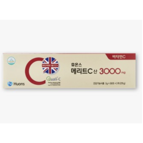 휴온스 메리트C산 3000mg 90포 고함량 비타민 건강기능식품, 1박스(30포), 1개, 270g