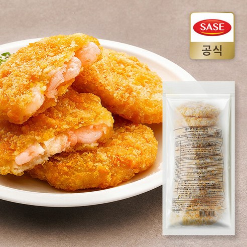 (사세) 사세 빵가루 리얼 새우패티 (냉동) 650g, 사세 빵가루 리얼새우패티 650g, 1개