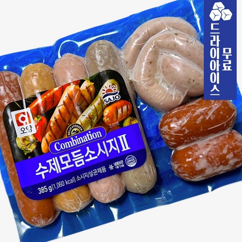 달디단마켓 사조 오양 수제모듬소시지ll 385g 캠핑 소세지 구이 바베큐 안주용