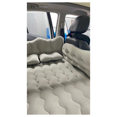 바이퍼스 에어매트 자동차 차량용 뒷좌석 뒷자리 캠핑 차박 평탄화 매트리스, 프리미엄형(그레이)