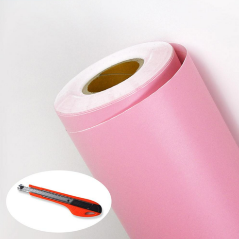 현대엘앤씨 L&C 보닥 프리미엄 단색 컬러시트지 인테리어필름 S232 핑크