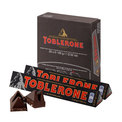 Toberlone 토블론 다크 초콜렛 바 3.52oz(100g), 100g, 80개 초콜릿피스톨레 Toberlone 토블론 다크 초콜렛 바 3.52oz(100g), 100g, 80개 초콜릿피스톨레