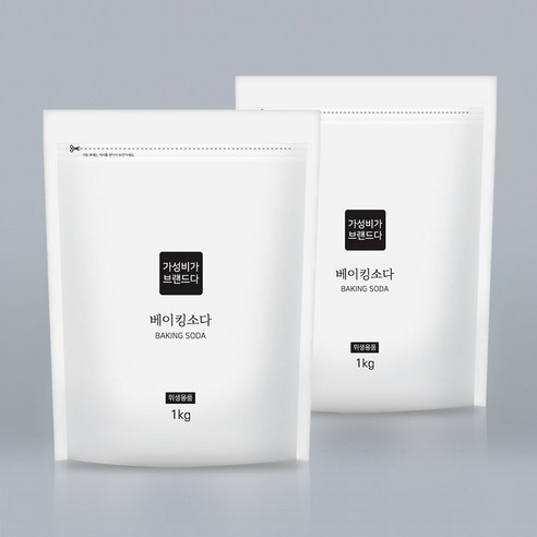 가성비가브랜드다 베이킹소다 천연세제, 1kg, 4개
