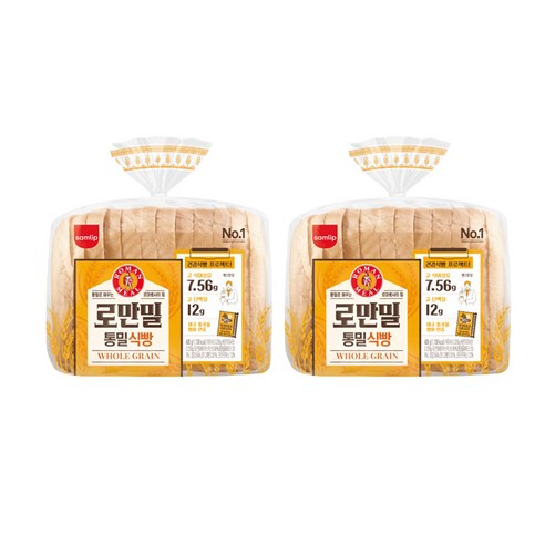 삼립 로만밀통밀식빵, 840g, 1개