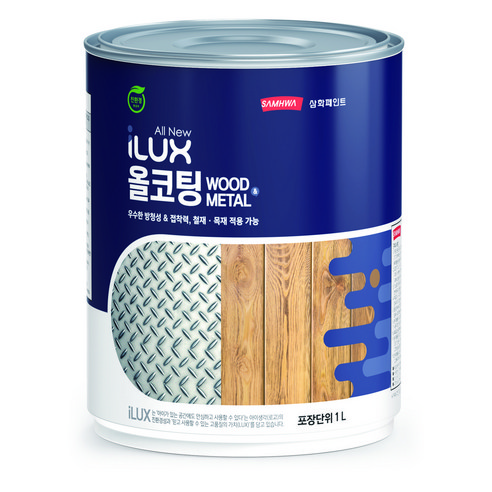 아이럭스 삼화페인트 올코팅 철재 목재 콘크리트 녹방지페인트 1L, 그레이 0015C, 1000ml, 1개