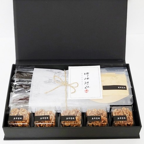 백세정과 프리미엄 도라지정과 500g-B 답례품 명절 부모님 선물 세트 고급 보자기포장, 1개, 보자기 B - 실크 겹보자기, 500g