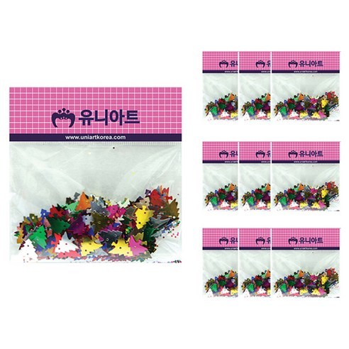 유니아트 1000 스팡클 비즈, 트리, 10개입