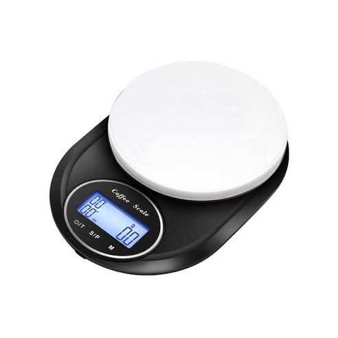 Riwonas 커피 계량 저울 타이머 프로 커피 드립 스케일 디지털 주방 전자저울, 1kg, 화이트, K31