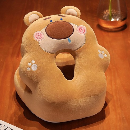 사무실 낮잠베개 동물 쿠션, 브라운(곰돌이)