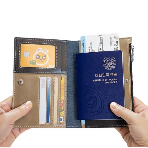 루아모 천연소가죽 여권케이스 여권지갑 고급 소가죽으로 제작된 여권케이스