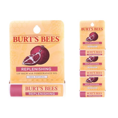 버츠비 내추럴 립밤, Pomegranate Oil Blister Pack, 4개