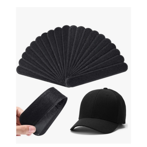 간편한 부착형 모자 땀 오염 흡수패드 20p, 블랙