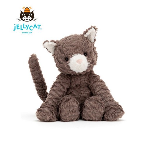 JELLYCAT 젤리캣 고양이 퍼들우드 캣 애착 수면 인형 조카 선물 23CM, 젤리캣퍼들우들