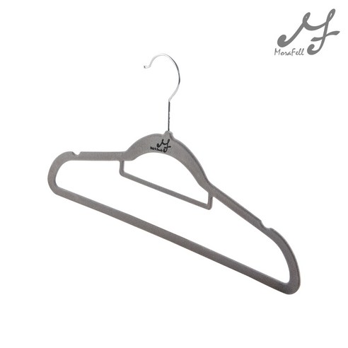 옷장 정리, 이제 미끄럼 걱정 없이 깔끔하게! 벨벳 논슬립 옷걸이 사용 후기 옷걸이1개