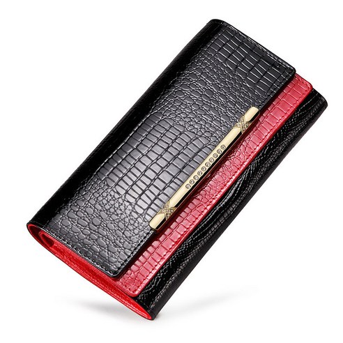 Fashion women leather wallet long large capacity lady clutch purse