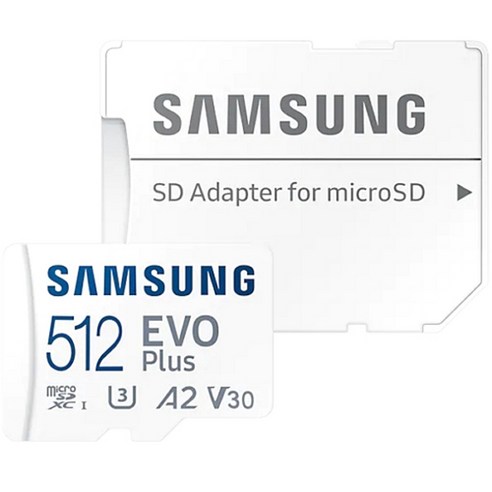 sd카드1tb 삼성전자 MicroSDXC EVO PLUS 2021 Class10 UHS-I U3 512GB 메모리카드 (어댑터포함) Best Top5