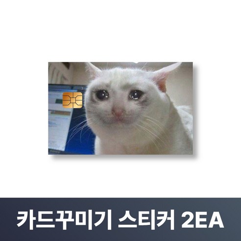 맥맨 카드꾸미기 스티커 신용카드 커버, 2개, M-29