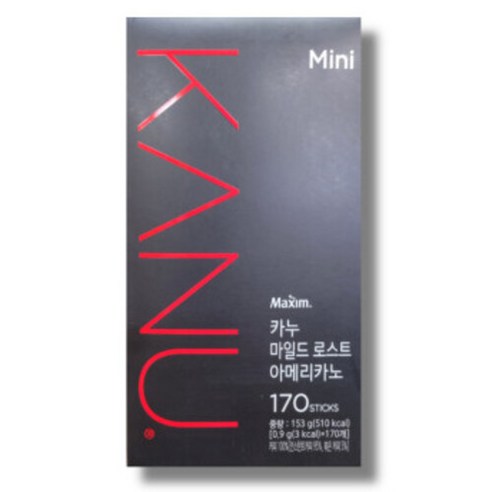 카누 마일드 로스트 아메리카노 미니 0.9g x 170개입 코스트코 사무실 대용량 커피, 900mg, 1개