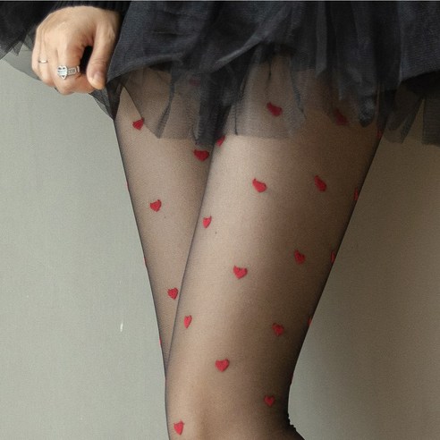 블루밍 가든 귀여운 하트 리본 팬티스타킹 8종