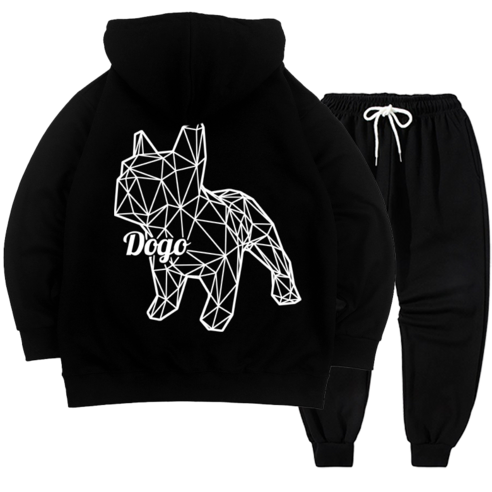 편안함과 스타일을 겸비한 DOGO 불독 조거 상하셋트