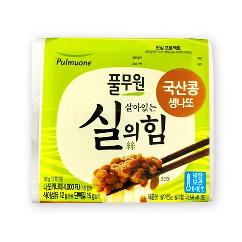 [생산직송] 풀무원 국산콩 생나또 (2호세트), 49.5g, 24개