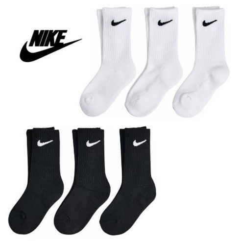 작고 소중한 발을 위한 특별한 선물: 나이키 키즈 3팩 쿠션 양말 세트 나이키키즈양말