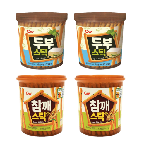 청우 참깨스틱 220g 2개 + 두부스틱 220g 2개 (총4개)