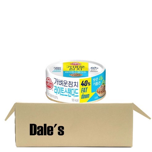 데일즈기획 오뚜기 가벼운참치 라이트스탠다드, 100g, 1개