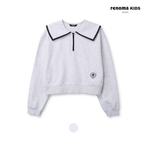 레노마키즈 R2339T151-테잎장식빅카라크롭티셔츠