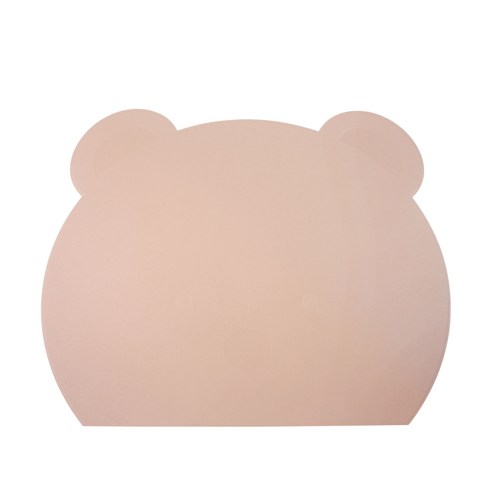 아띠홈 곰돌이 실리콘 테이블 매트, 버터, 1인(36cm x 28cm x 1.6mm), 1개