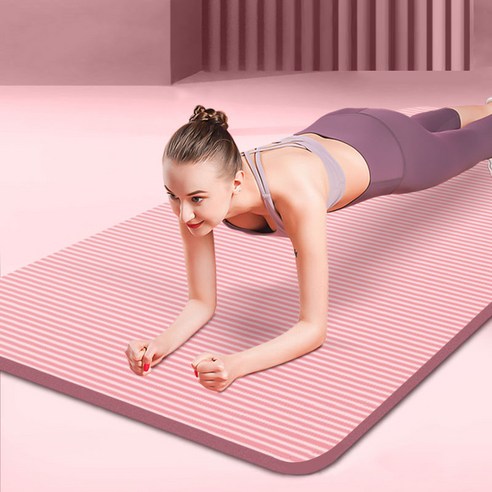 YUNGCHI 요가매트, 핑크색, 요가매트+묶음줄+배낭