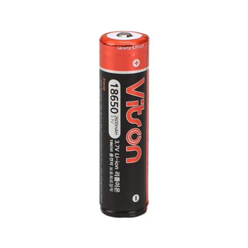후레쉬용 충전 배터리 VLB 900 리튬이온 18650 (2600mAh) - 대형배터리 | 쿠팡