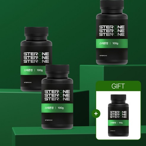 스테론정 천연 테스토스테론 남성호르몬 영양제 남성건강식품, 4개, 100g